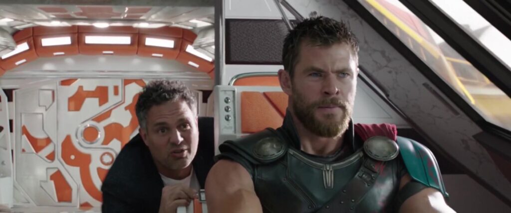 Mark Ruffalo and Chris Hemsworth in Thor: Ragnarok (2017) friendships in the mcu