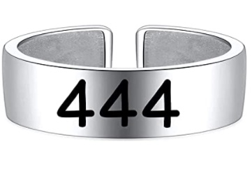 Silver Angel Number Ring
