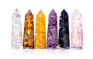 Healing Crystal Wand Set of 6 Orgonite