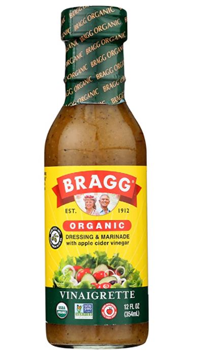 Pictured is Bragg Organic Vinaigrette Dressing