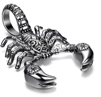 The Scorpion King Stainless Steel Pendant; how do you know if a scorpio man likes you what gestures