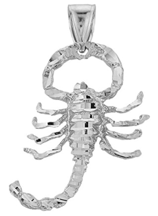 Sterling Silver Stunning Scorpio Zodiac Charm; how do you know if a scorpio man likes you what gestures