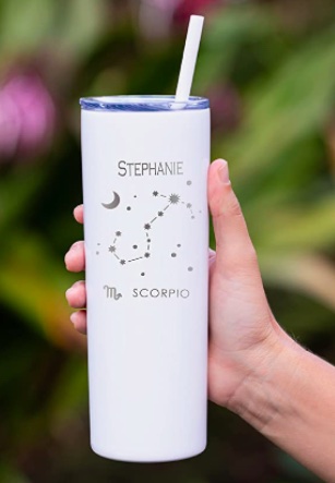Personalized Astrology Scorpio Tumbler; how do you know if a scorpio man likes you what gestures