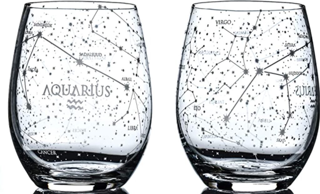 aquarius wine glasses