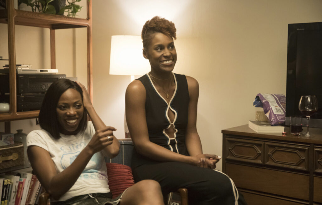 Issa Rae as Issa dee and Yvonne Orji as Molly Carter
