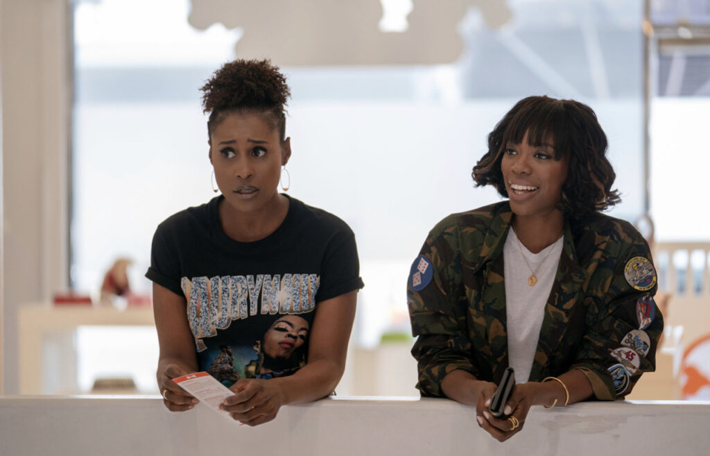Issa Rae as Issa dee and Yvonne Orji as Molly Carter insecure
