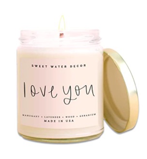 love you candle