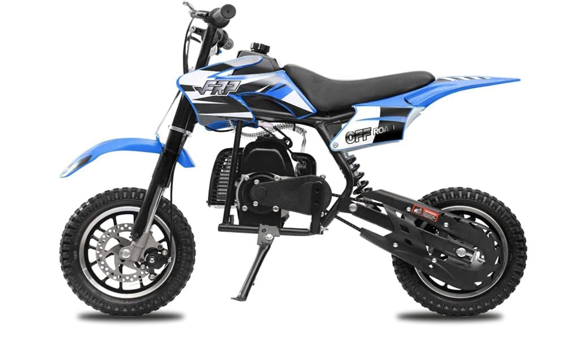 Black Years Kids and Teens Wide Pneumatic Tires Youth Pit Bikes Huokan Mini Gas Power Pocket Bike 50cc Gas Dirt Motorcycle 49CC 4-Stroke Engine Super Size Mini Motor Perfect for 13 