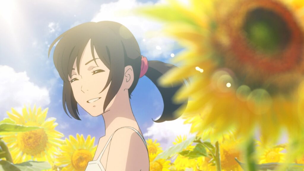 Li imagines Xiao Yu in a field of sunflowers. flavors of youth