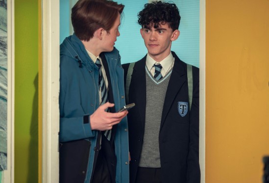 Charlie and Nick in school
