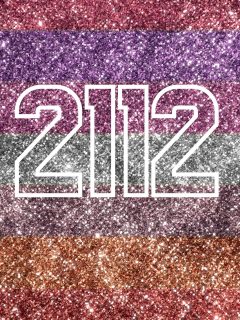 A glittery background with the word 2012 and 