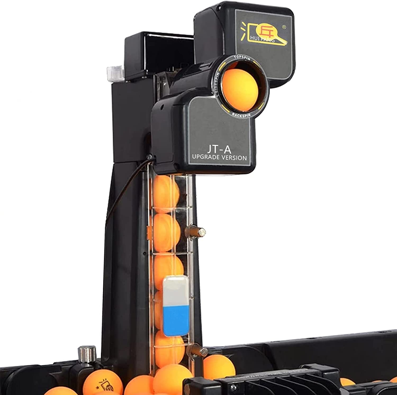 Table Tennis Robot Training Machine W/Catch Net&Wireless Remote 100 Balls Top V. 
