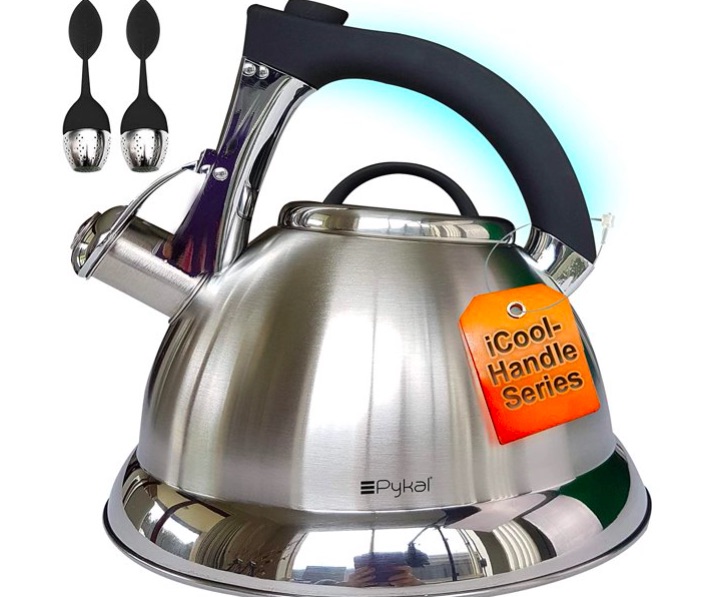 Tea Kettles Stovetop Whistling Cool Handle and Food-Grade Stainless Steel Suitable for Stove Top Size : 6L 6l / 8l / 10l 