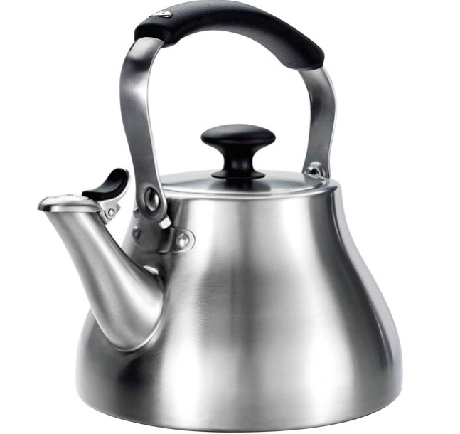 Orange01 Riwendell Stainless Steel Whistling Tea Kettle Stove Top Kettle Teapot 