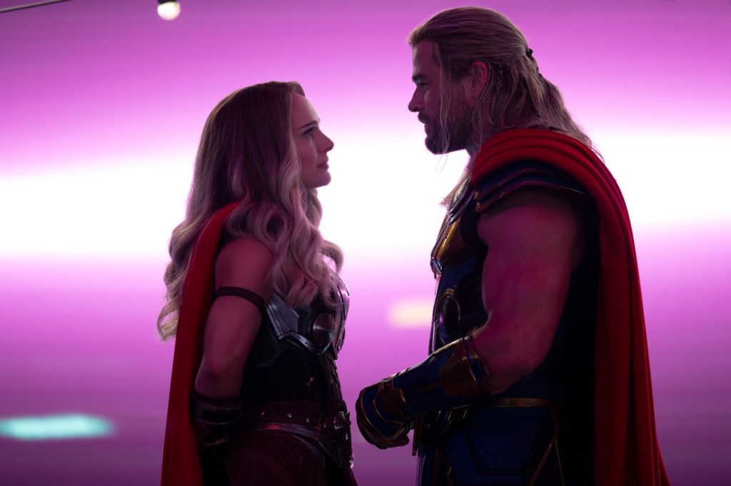 Thor and the mighty thor in thor love and thunder