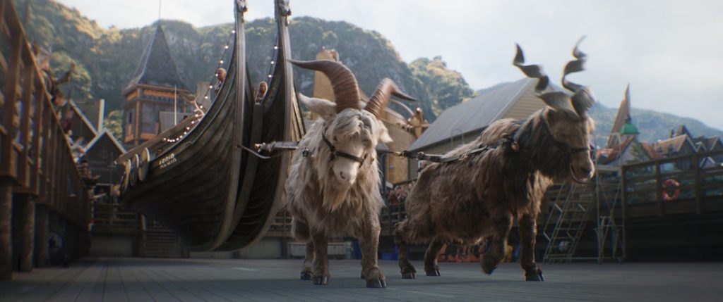 bison and viking boats
