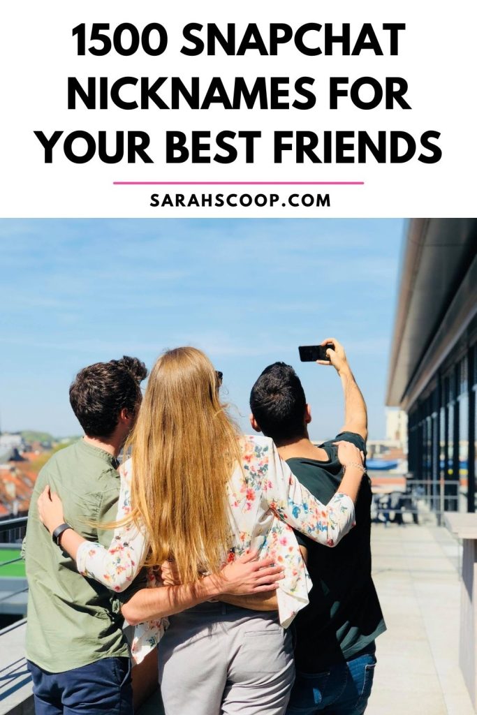 snapchat names for your best friend pinterest image