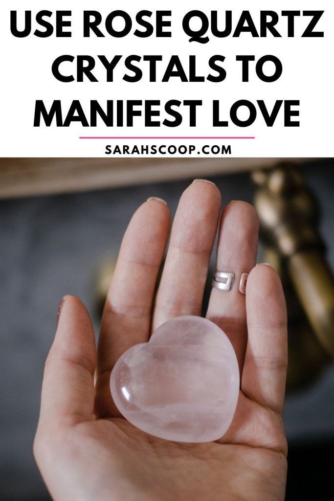 how to use rose quartz to manifest love pinterest image