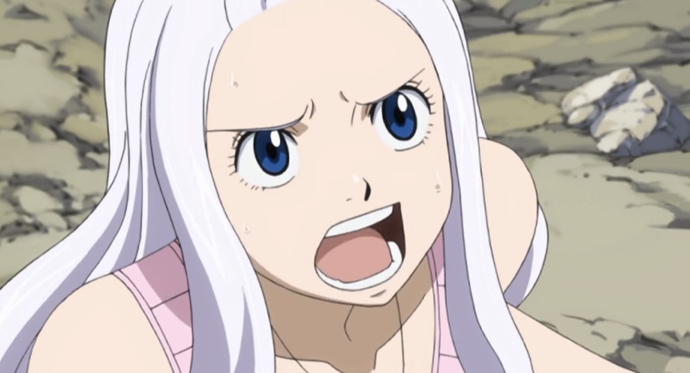 Mirajane anime white hair character
