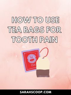 Learn how to use a tea bag for tooth pain relief, including the benefits of using a peppermint tea bag for toothache.