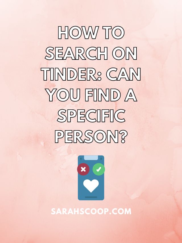 can you search people on tinder