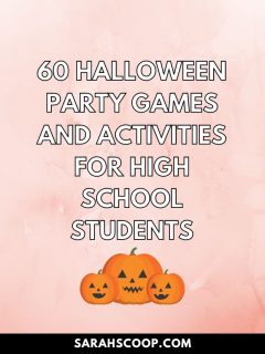 60 Halloween party games and activities for high school students, including halloween activities for school.