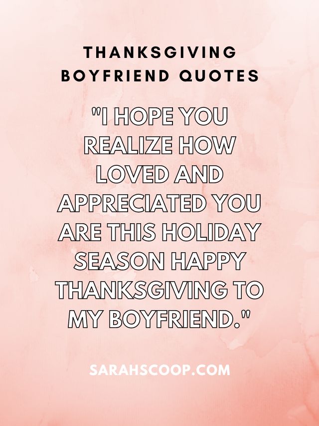 150 Happy Thanksgiving Messages And Quotes To My Boyfriend