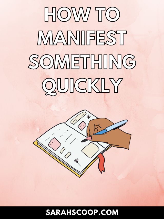 how to manifest something quickly