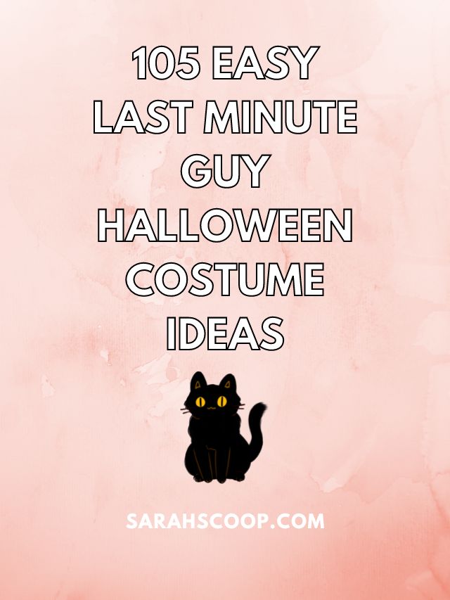 last minute guy halloween costume ideas