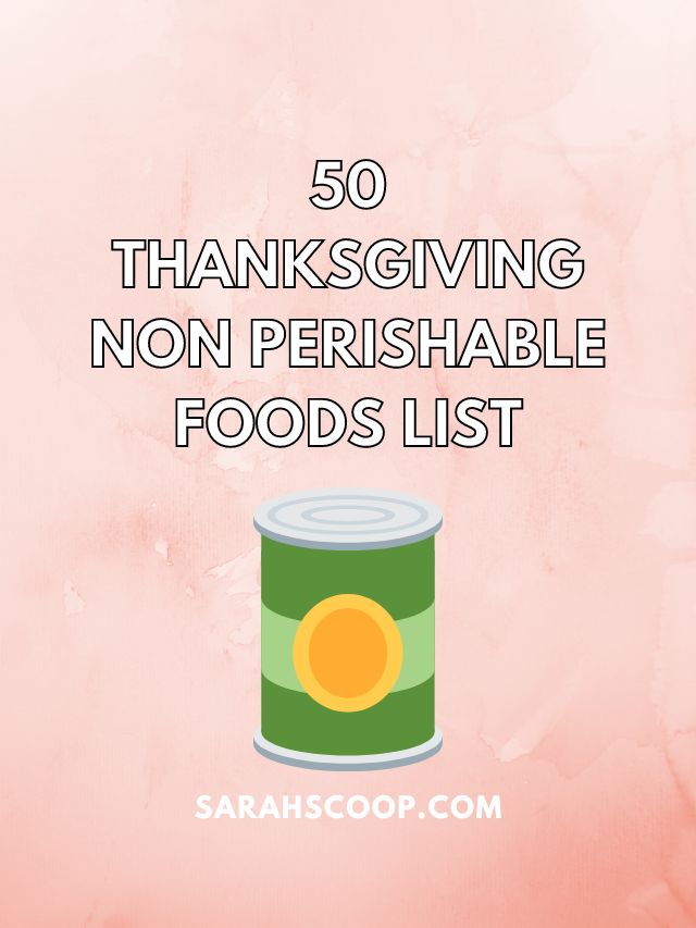 thanksgiving non perishable foods list
