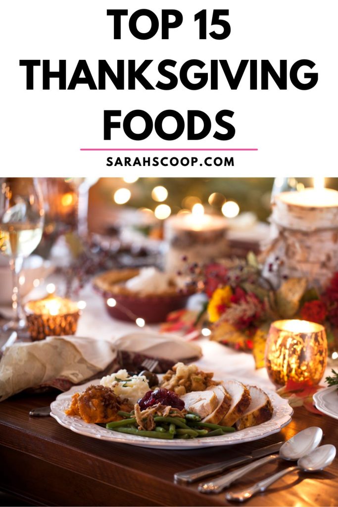 top 15 thanksgiving foods