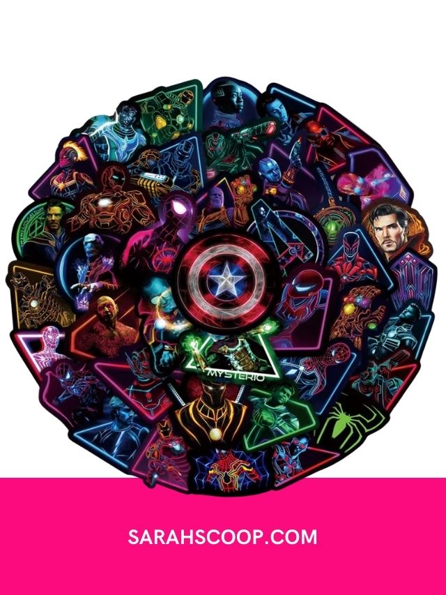 Laptop Skin Noctilucent Marvel Avengers Stickers