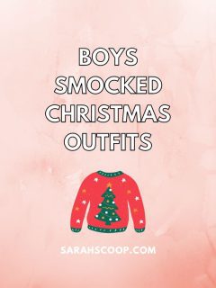 Boys smocked Christmaas outfits
