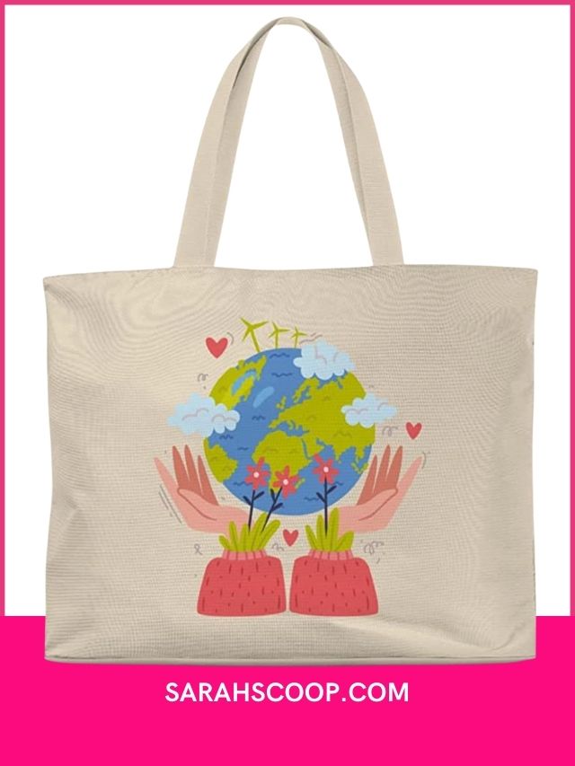 planet earth tote bag