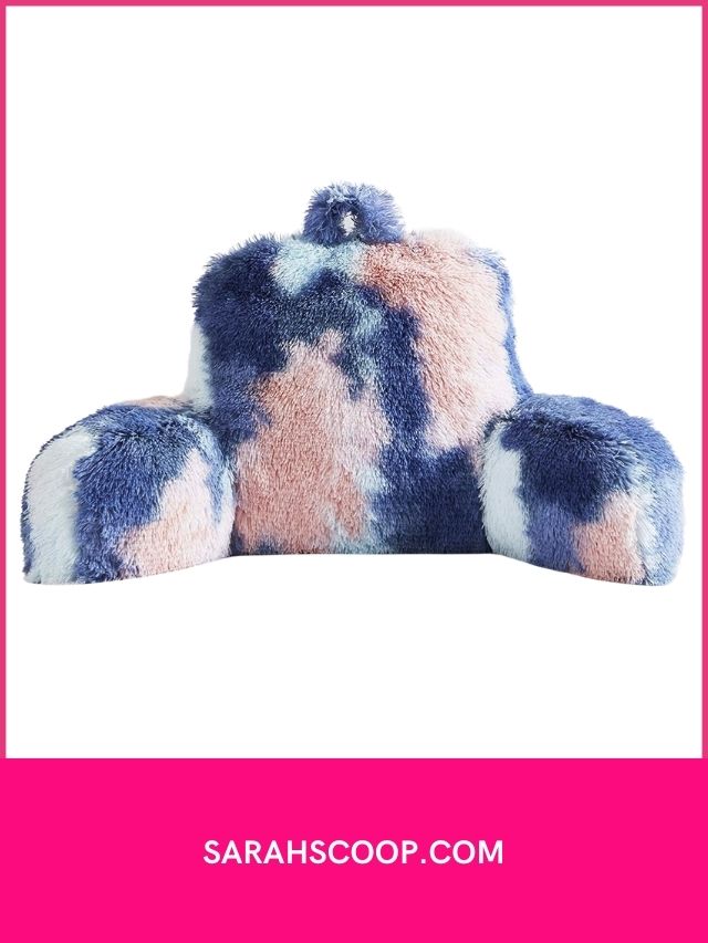 Jillche Bed Fluffy Fur Reading Pillow