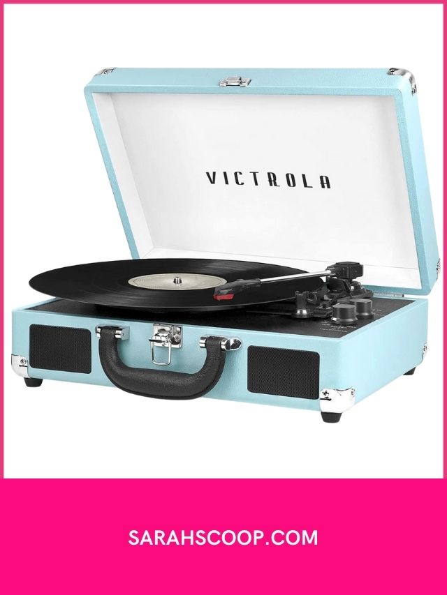 Victrola Vintage 3-Speed Bluetooth Portable Suitcase Record Player