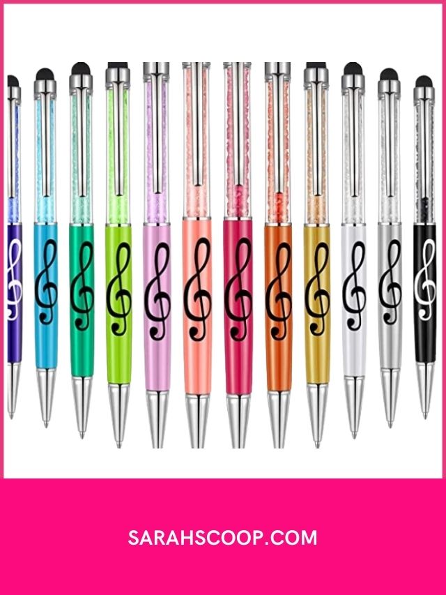 colorful music note pens