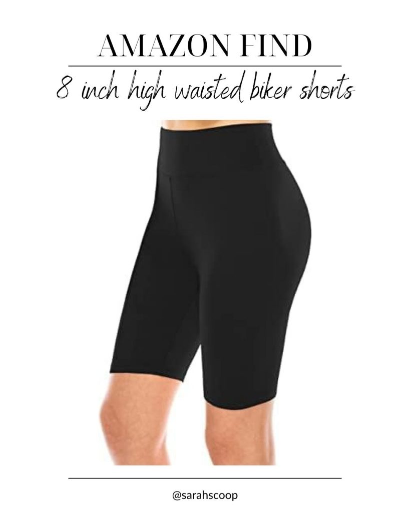 A woman wearing black shorts is featured in gift ideas for Peloton enthusiasts.