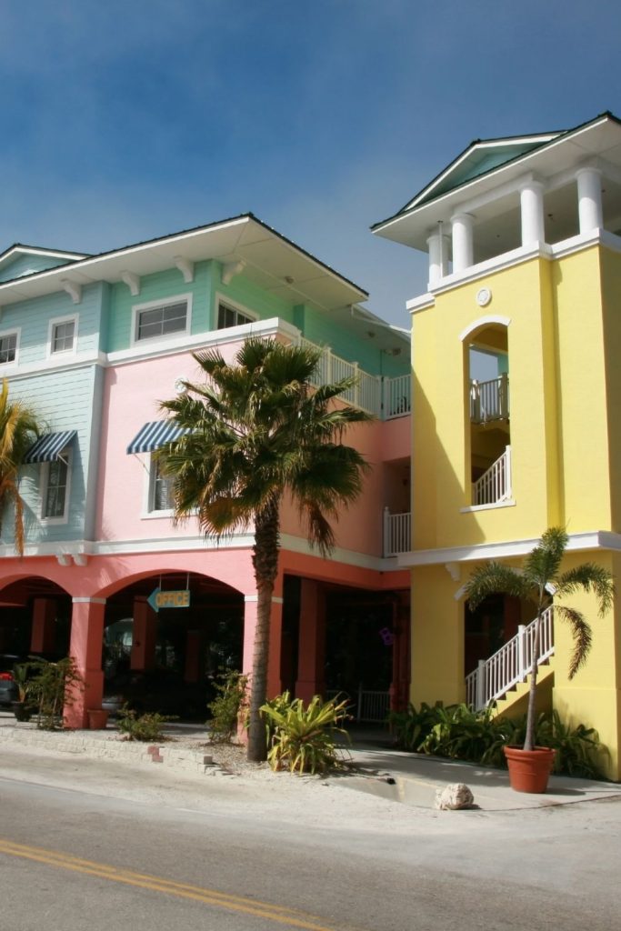 colorful buildings in fort myers
