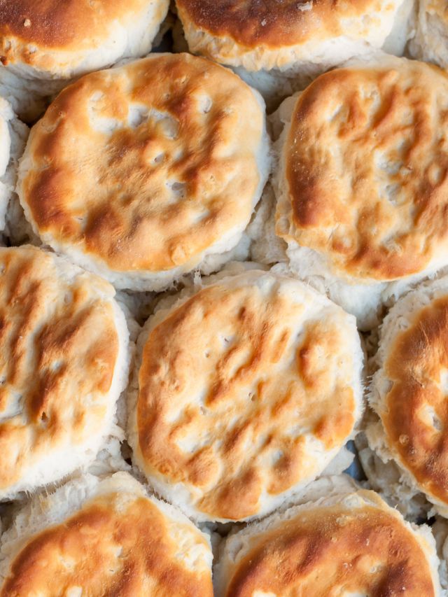 lots of biscuits in pan
