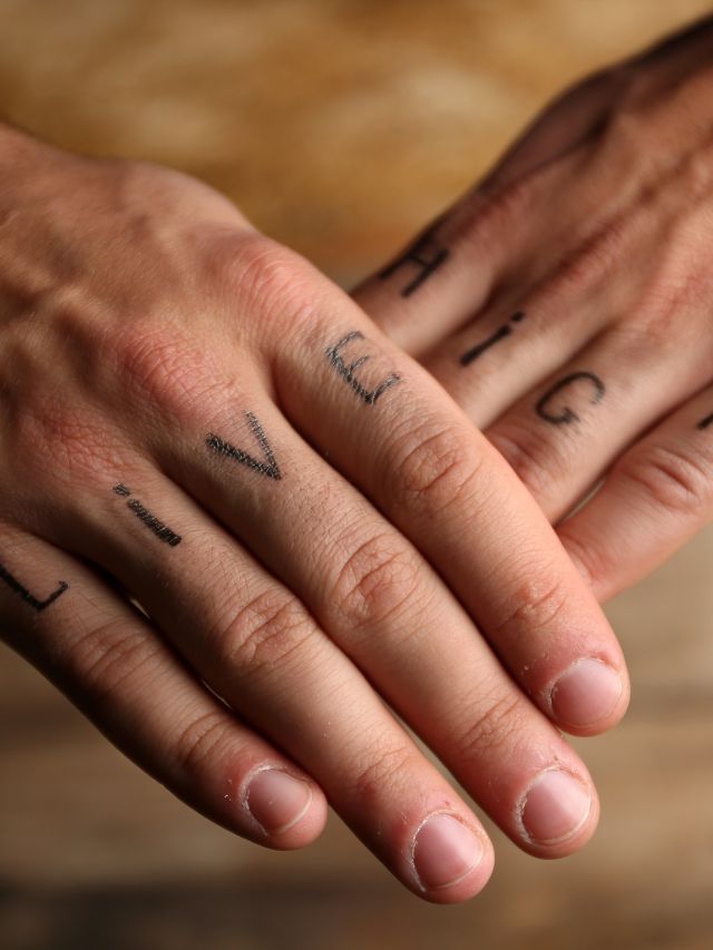 finger tattoo for guys | Tiny Tattoo inc.