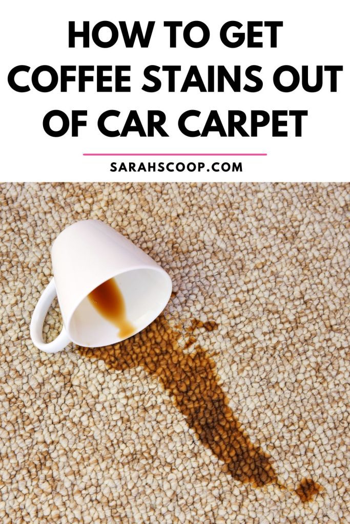 how to clean coffee out of car carpet