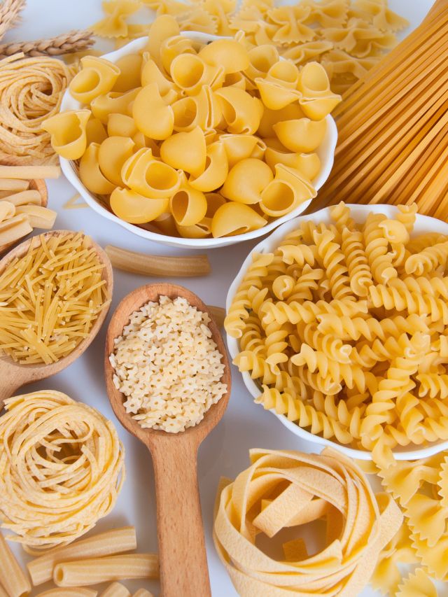composition of different pastas