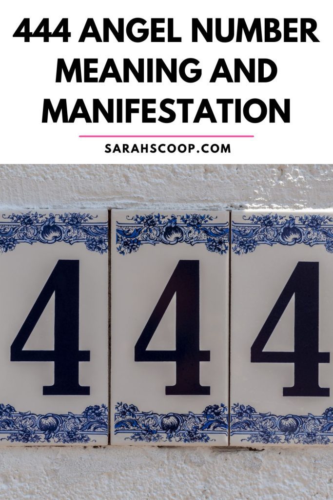 444 meaning manifestation Pinterest image