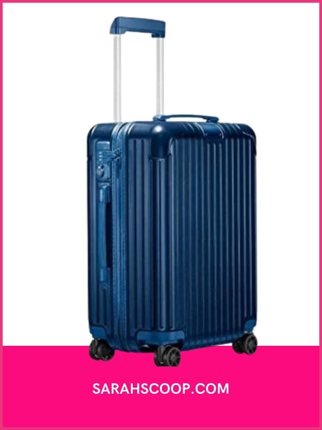 blue Rimowa Essential Cabin Suitcase with lock