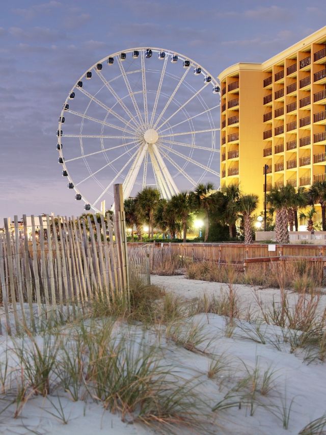 myrtle beach oceanfront hotel with ferris wheel