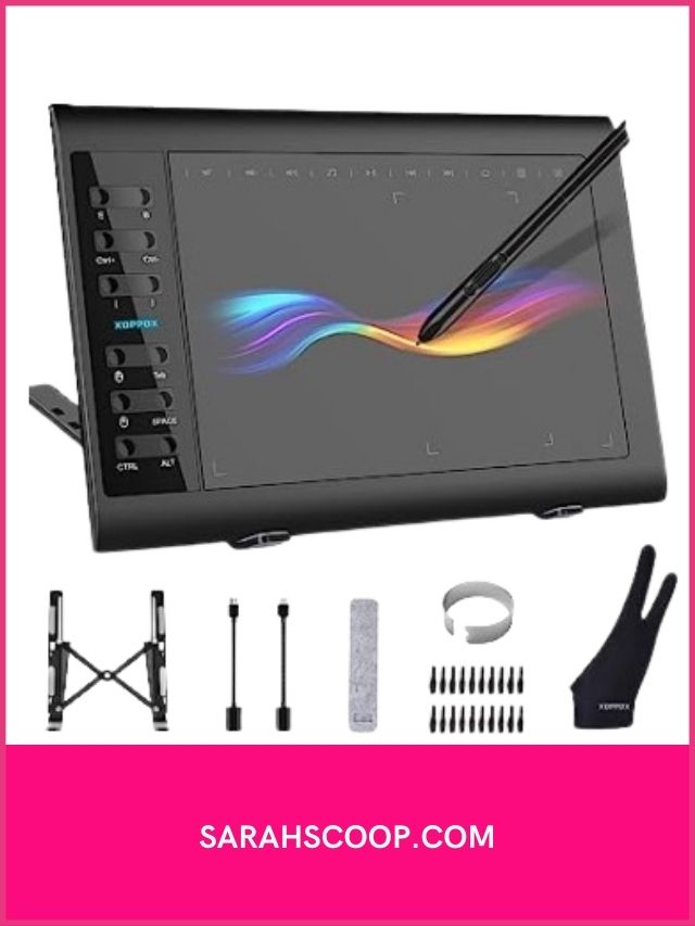 XOPPOX Graphics Drawing Tablet with accessories for drawing