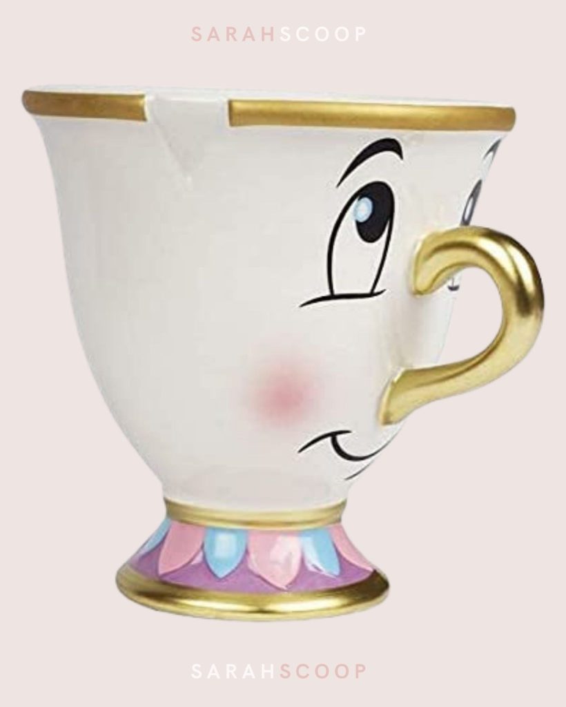 beauty and the beast chip character coffee mug or tea cup