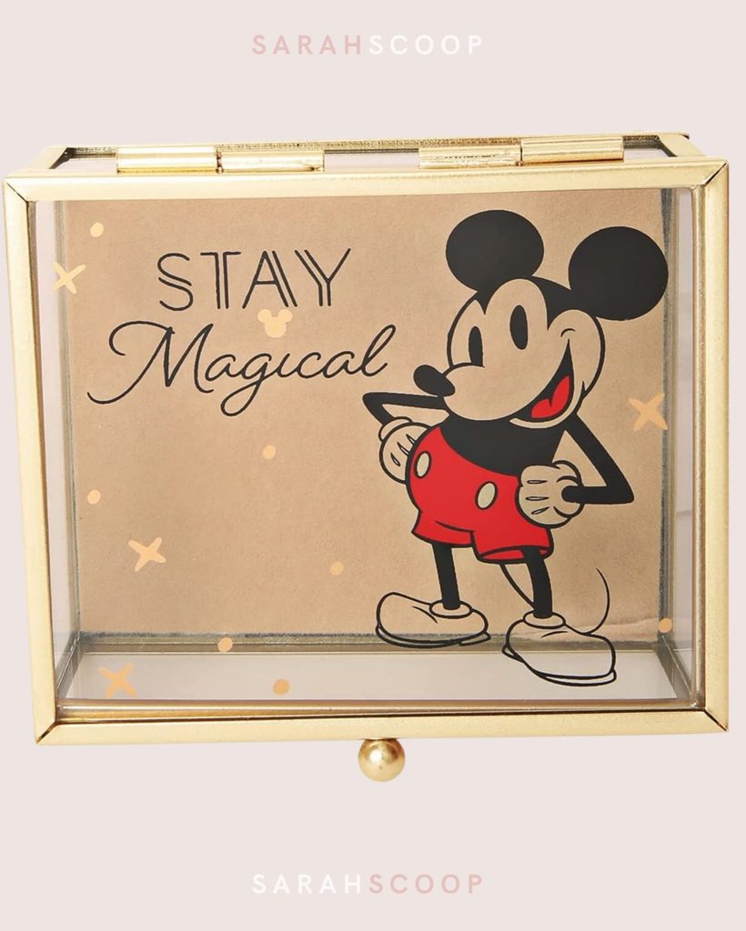 stay magical gold mickey mouse jewelry box