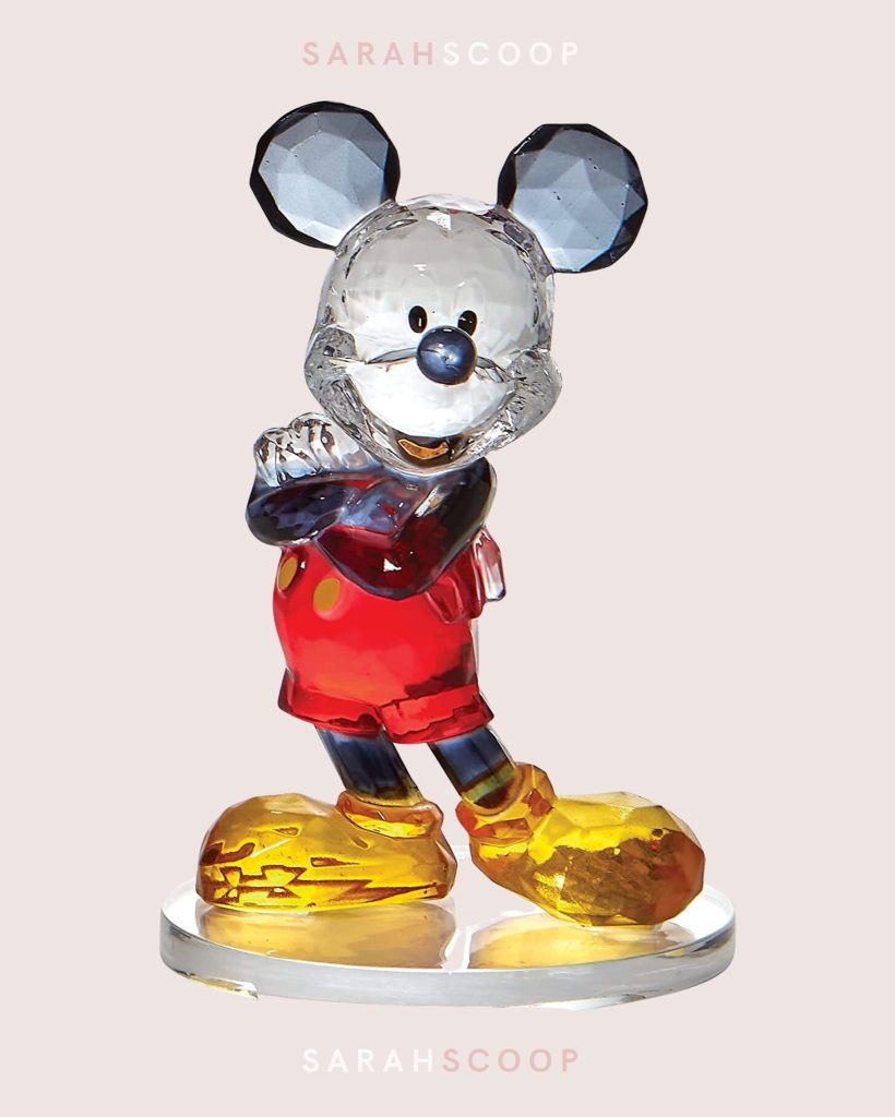 crystal disney mickey mouse figurine